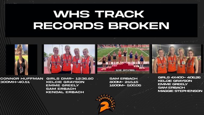 WHS Track Records broken with students and broken records